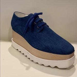 Stella McCartney Denim Platform Sneaker